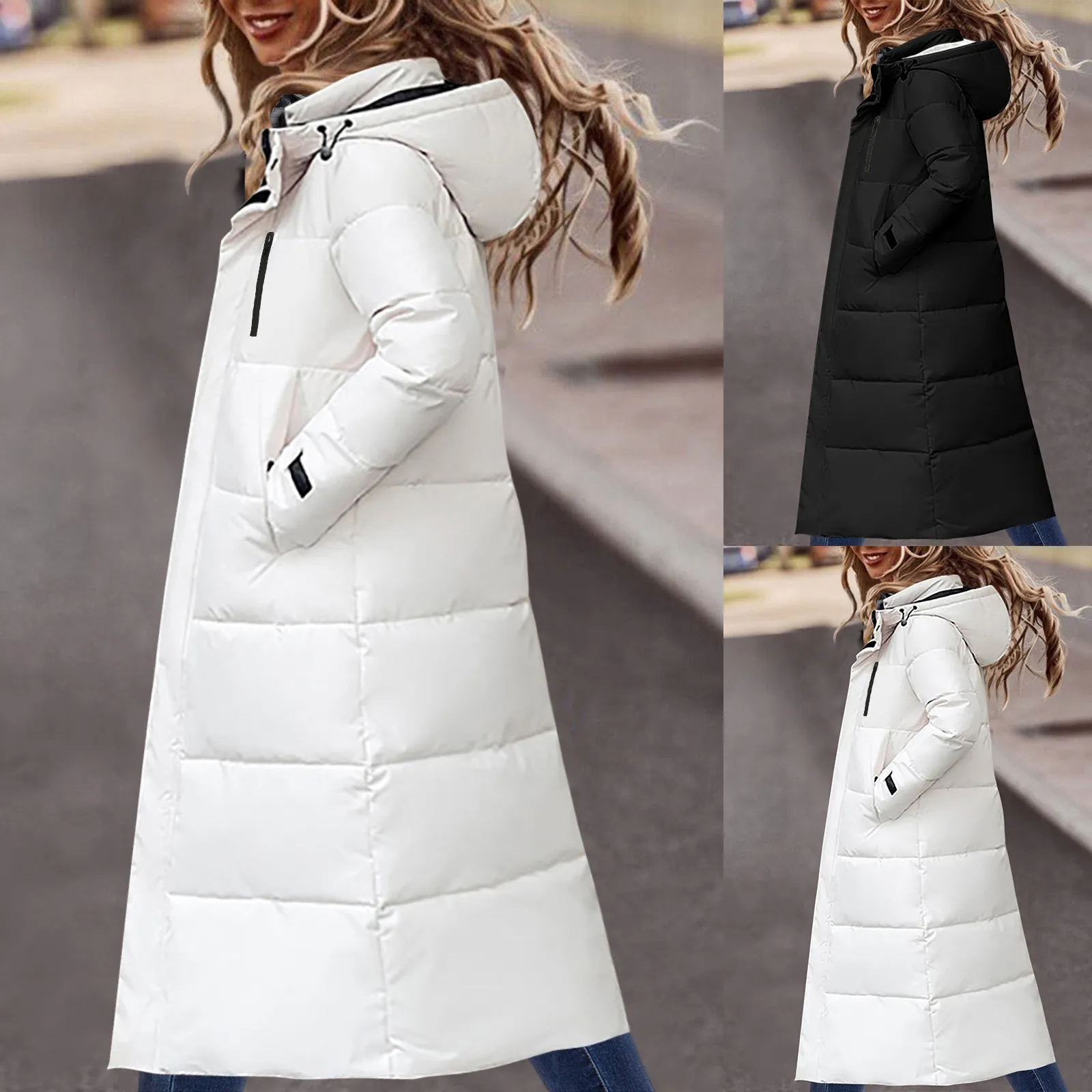 Women'S Padded Clothes In Winter Thickened Large Large Size Over Knee Slim Long 4x Coats for Women Winter Fuzzy Jackets