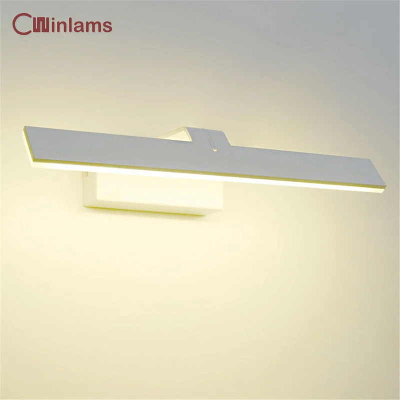 

Nordic Led Acrylic + Aluminum Wall Light 9w 42cm Modern Simple Mirror Front Light Dressing Room Bathroom Mirror Sconce Light