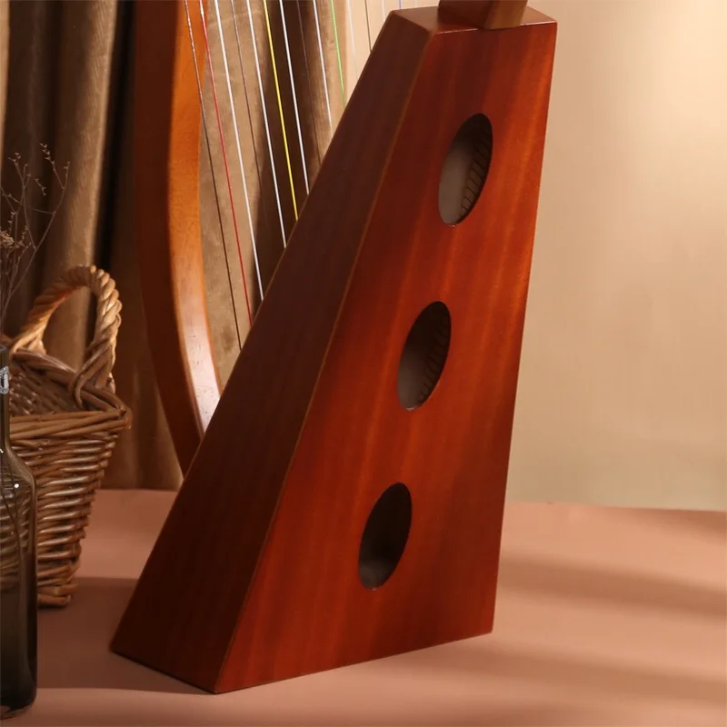 15 19 corde mini arpa lira pianoforte strumento musicale portatile in legno massello strumento a corde di alta qualità con chiave per accordatura