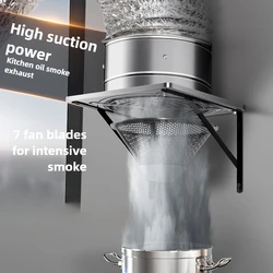 6/8Inch Extractor Ventilation Fan Exhaust Air Blower High Speed Bathroom Kitchen Toilet Air Vent Window Wall Exhaust Fan
