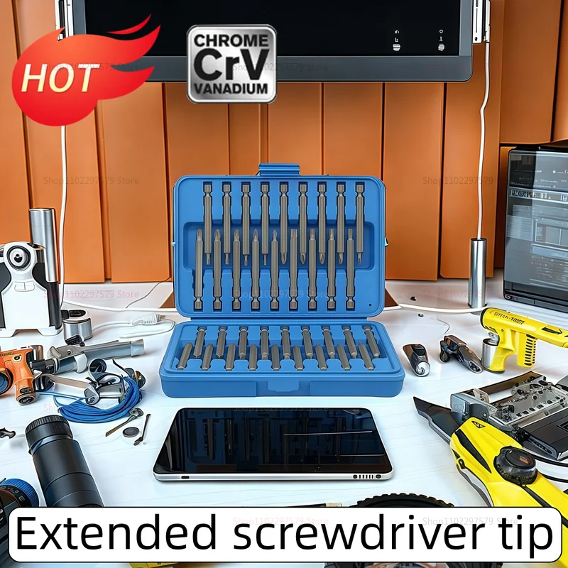 

50/36 шт. набор магнитных отверток 75 мм удлиненный защитный Torx Star шестигранный шлицевой для домашнего гаража DIY