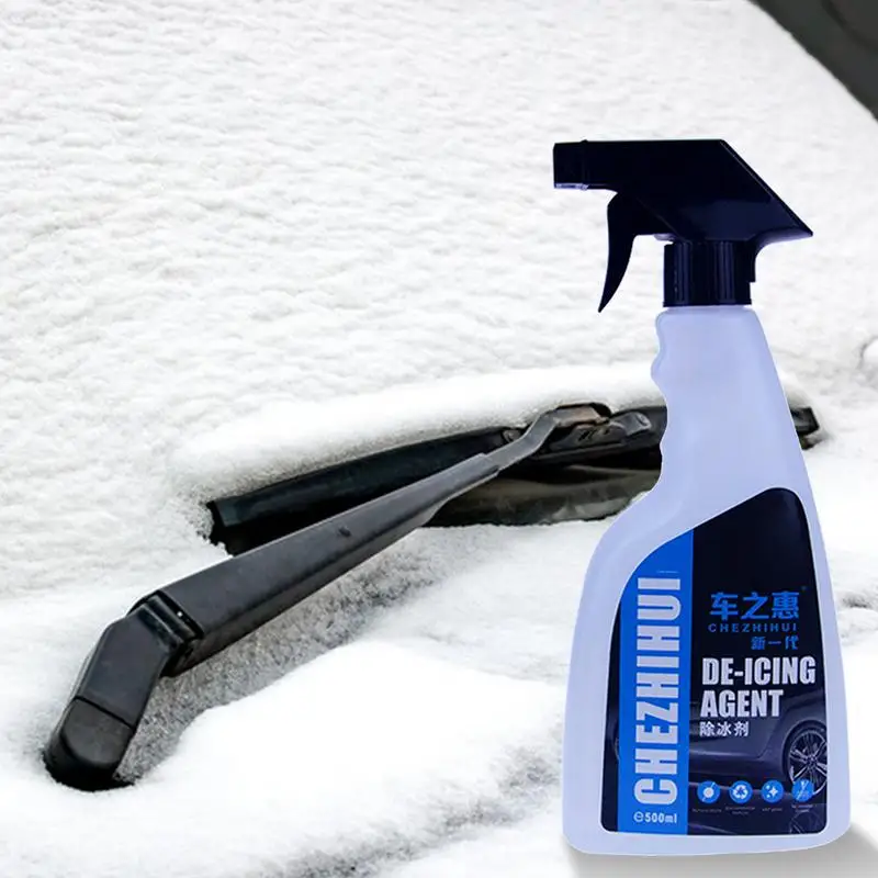 

Deicer Spray For Car Windshield 500ml Anti Frost Spray Deicing Agent Auto Windshield Defroster For Removing Snow Antifreeze