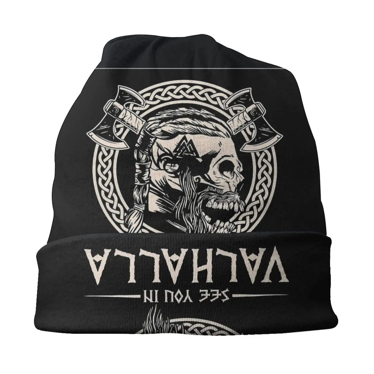 See You In Valhalla Viking Unisex Bonnet Thin Hiking Hats Skullies Hat Breathable Caps