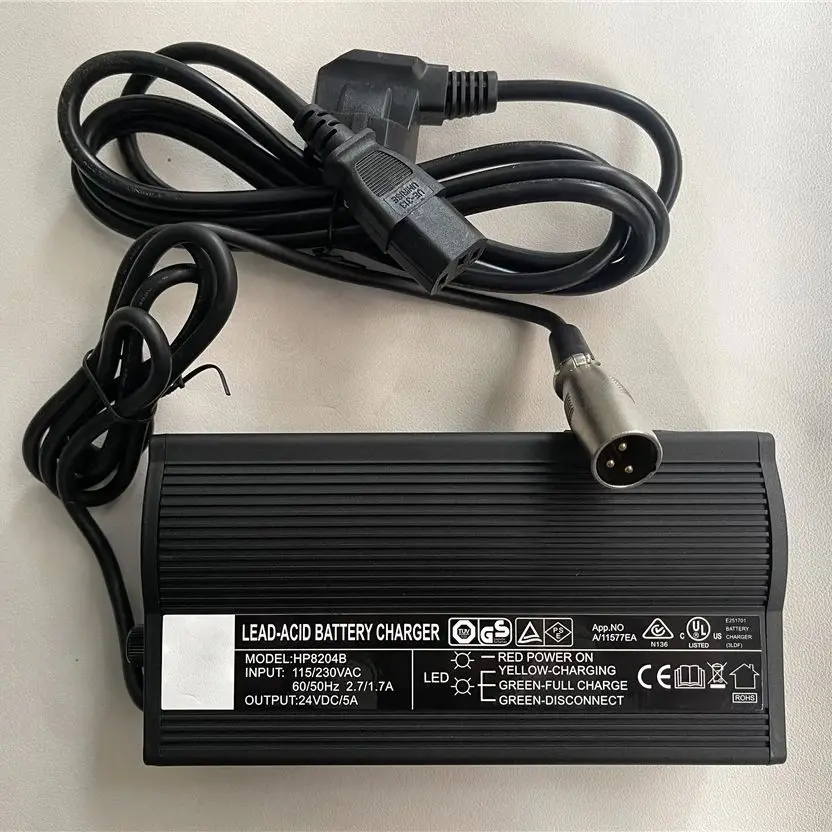 

Electric Wheelchair Commuting Wheel Chair HP8204B 24V5A Lead-acid Battery Charger Power Supply