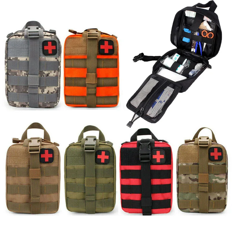 Tactical First Aid Kits Medical Bag Hunting Medical IFAK Survival Emergency Waist Pack Outdoor Camping Tool EDC Utility Pouch