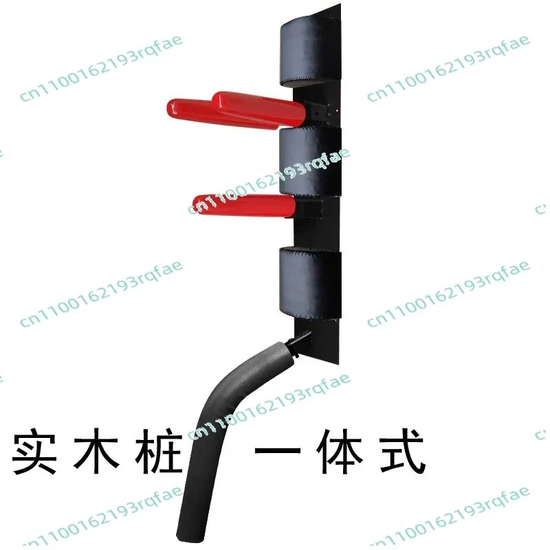 with Leg Sweeping Function  Wall-mounted Wing Chun Wooden Dummy  Spring Bamboo Pile for Jeet Kune Do Training
