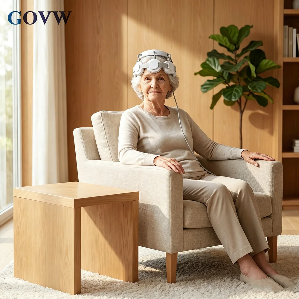 

GOVW rTMS Brain Therapy Machine for Parkinson Recovery Depression Dementia Treatment Anxiety Relief Stroke Rehabilitation