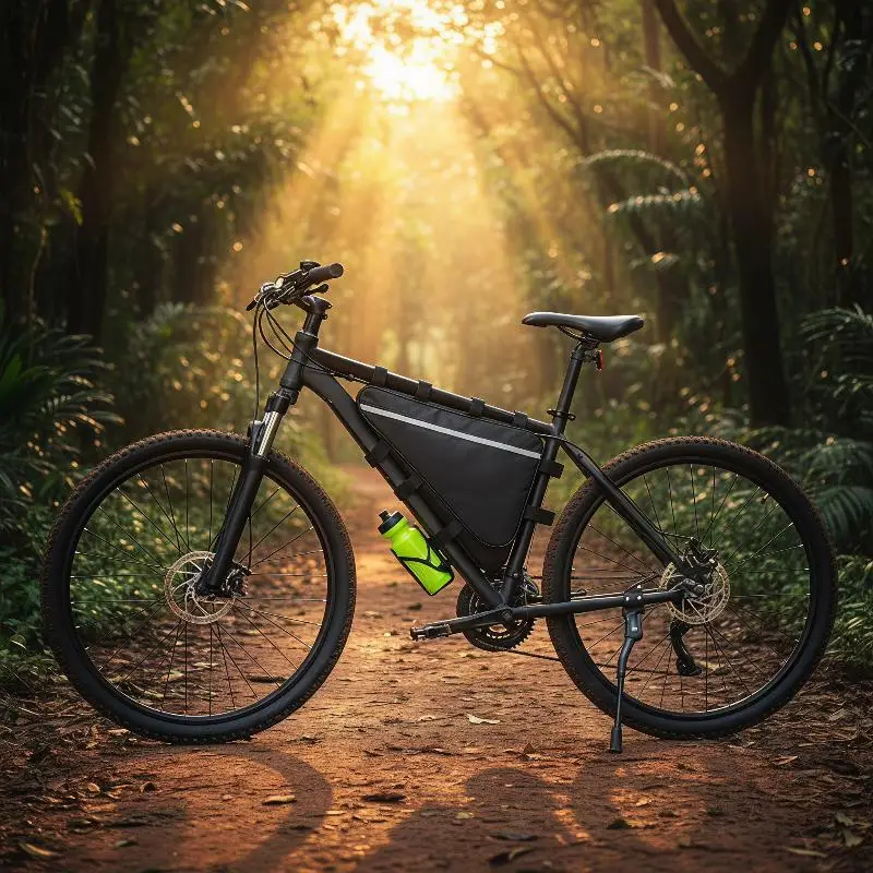 New Triangle Battery Bicycle Pack Waterproof Polyester Converted Road Bike Tube Frame Case Storage Bike Bag