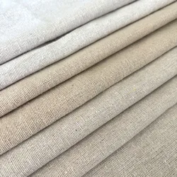 50x150cm Cotton Linen Woven Fabric Solid Color for Table Sofa Curtains Decoration DIY Sewing Material Embroidery Practice Fabric