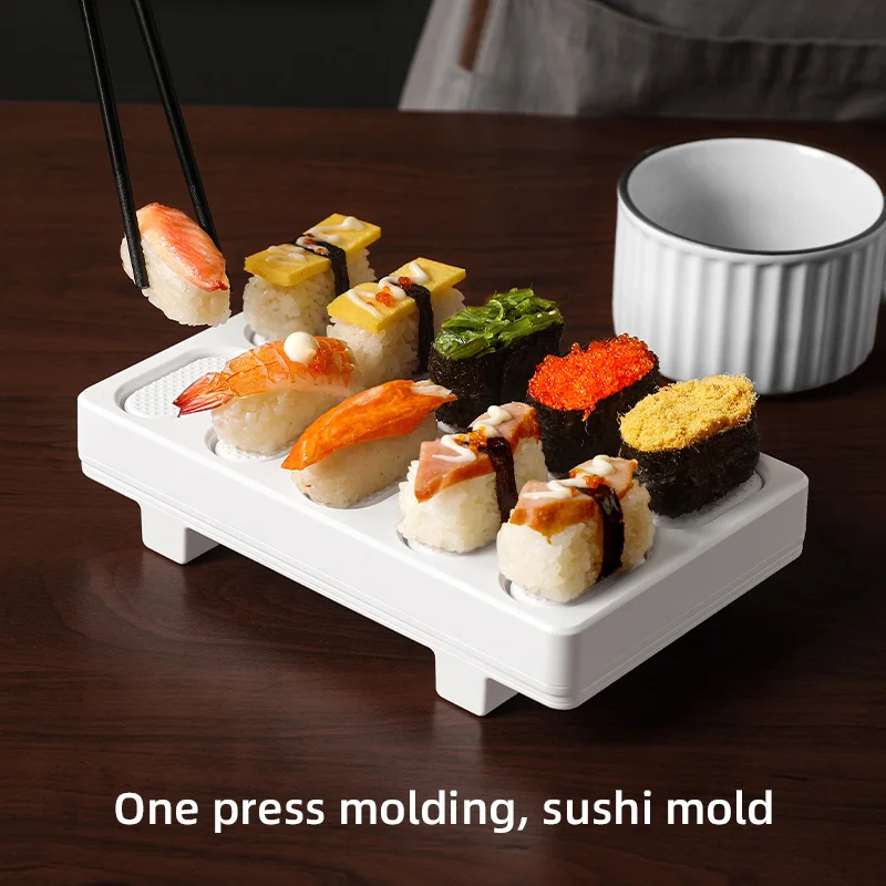 1pc Japanese Style 10 Grids Sushi Mold Rice Ball Maker DIY Tool