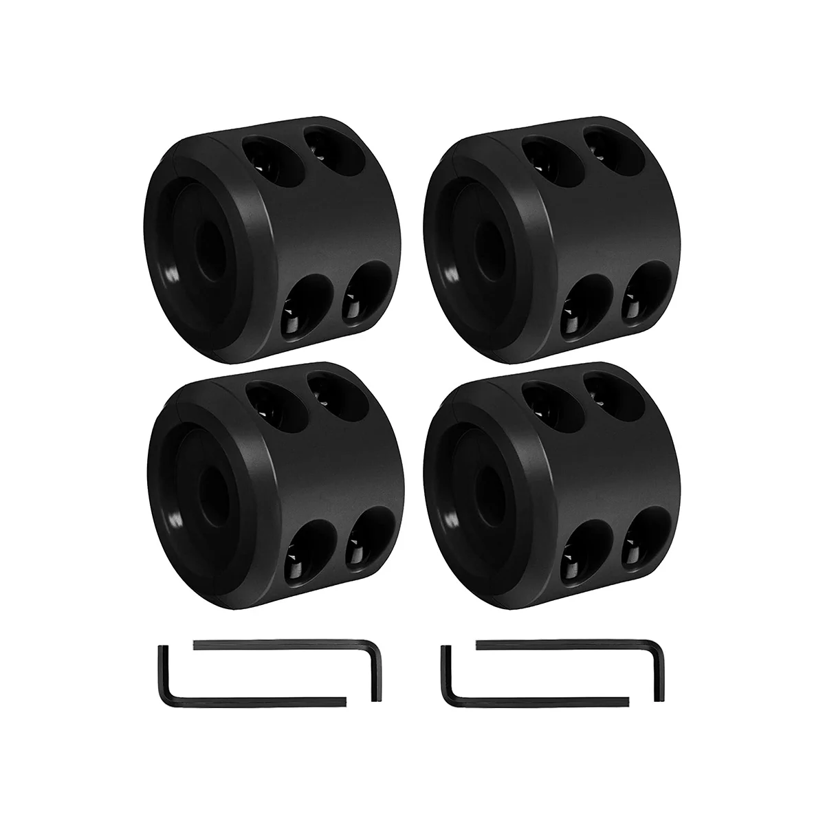 

4Pcs Winch Stopper Compatible with ATV SUV ORV Cable Hook Rubber Stopper Winch Prevent Bouncing Fraying Black