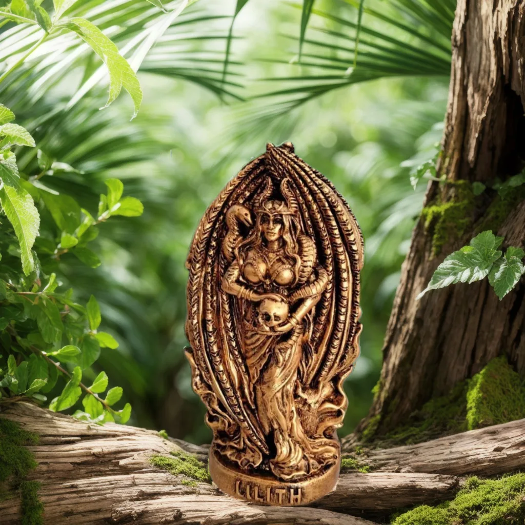 Lilith Resin Statue Gothic Lilith Sculpture for Altar and Tabletop Decoration Inspired By Norse