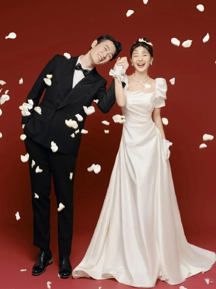 

Легкое атласное шелковое платье для подружек невесты: простое, для путешествий, фотосессий, повседневной носки, для свадьбы на открытом воздухе