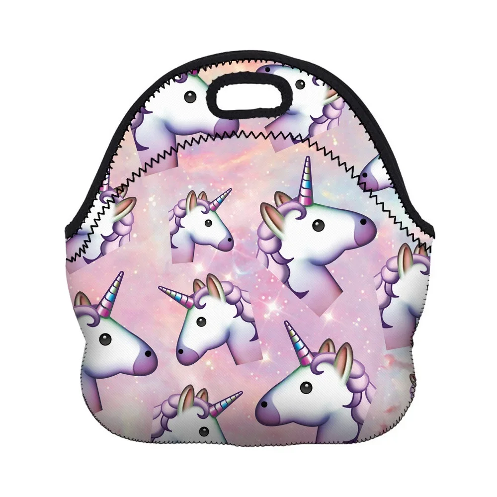 

Neoprene Lunch Bag Women Watermelon Unicorn Kids Lunch Bags Cooler Insulation Lunch Box Food Bag