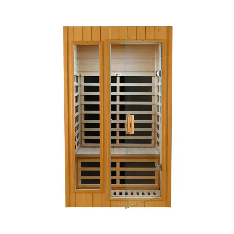 Two-Person Far Infrared Indoor Sauna Room with Embedded Roof