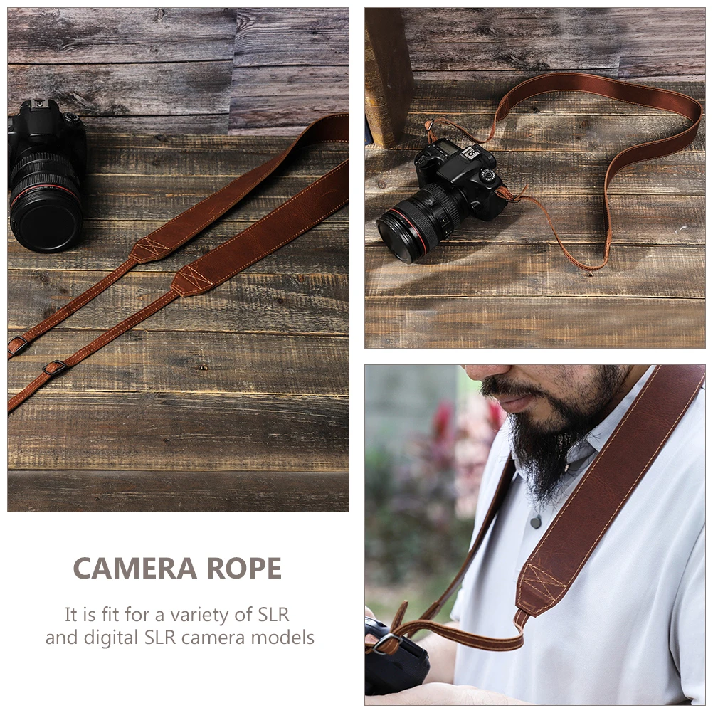

Camera Shoulder Strap Sling Adjustable Wear Resistant Sturdy Durable DSLR Photography AccessoriesVintage Travel Camera
