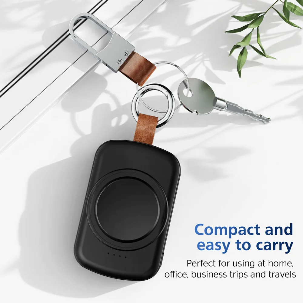 7XINbox 1800mAh wireless portabe charger For Samsung Galaxy watch 6/6 Classic/5 Pro/4/3,Active2/1  Wireless charging keychain