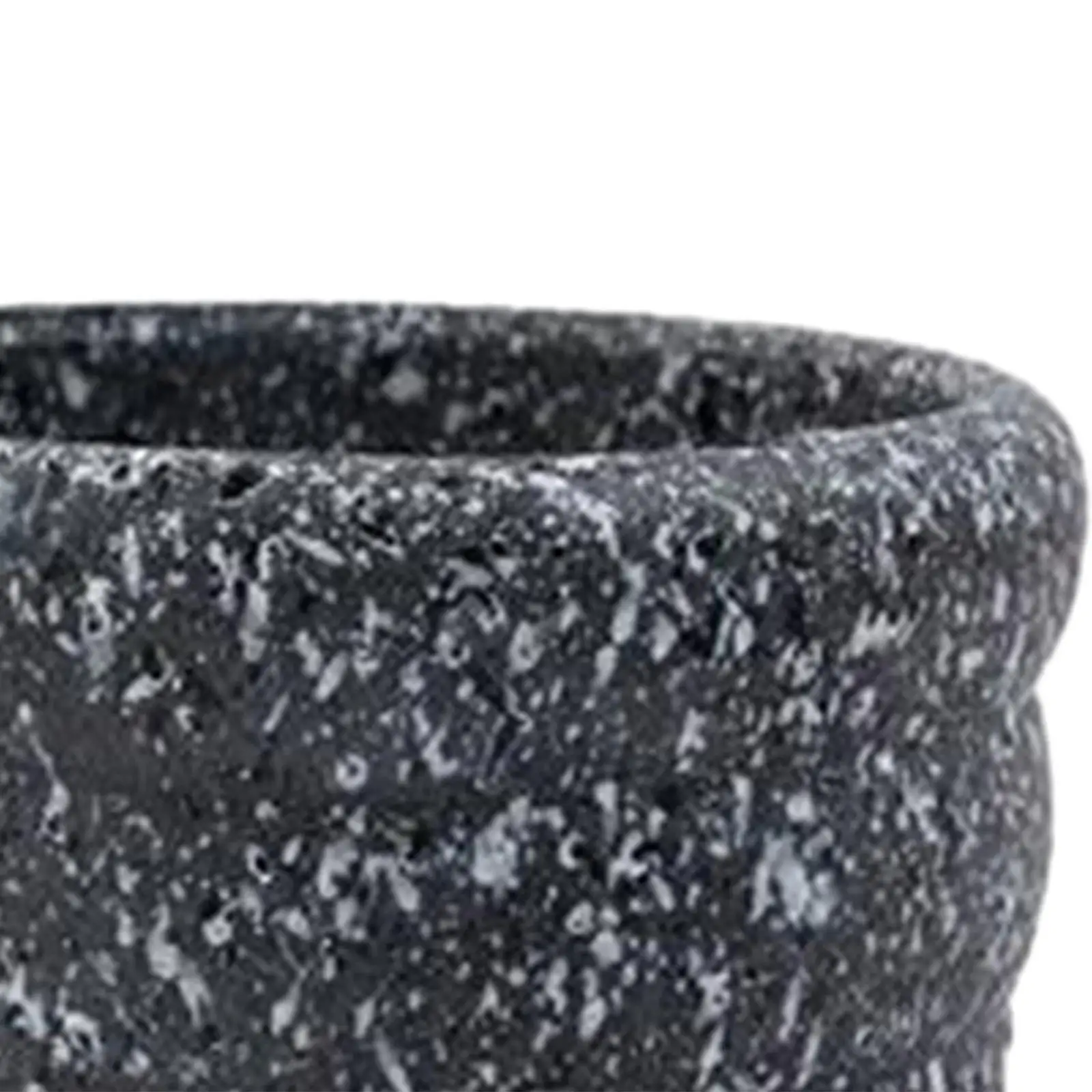 Mortar and Pestle Reusable Garlic Mashing Pot Granite Pattern Portable Garlic Crusher for Spice Hot Sauce Ginger Nuts