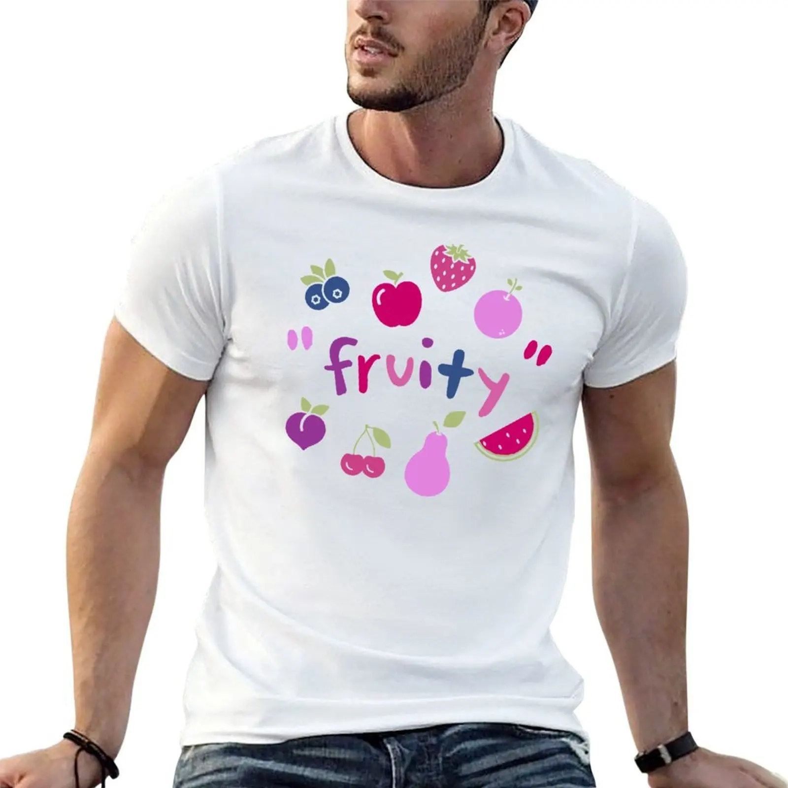 

Subtle Bi Fruity T-Shirt t shirts for man graphic vintage t shirts cotton 100% t shirts for man cotton soft T-Shirt