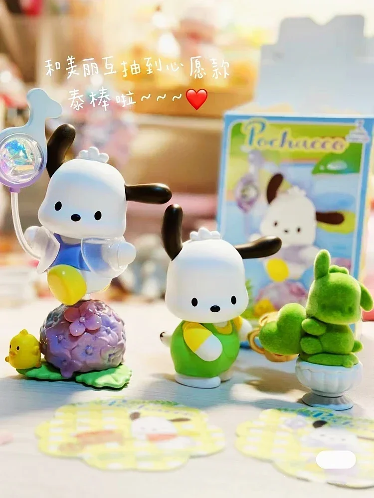 

Kawaii запас Sanrio Pacha собака цветок и Молодежная серия глухая коробка модная игра ручная работа милая кукла девочка подарок Kc