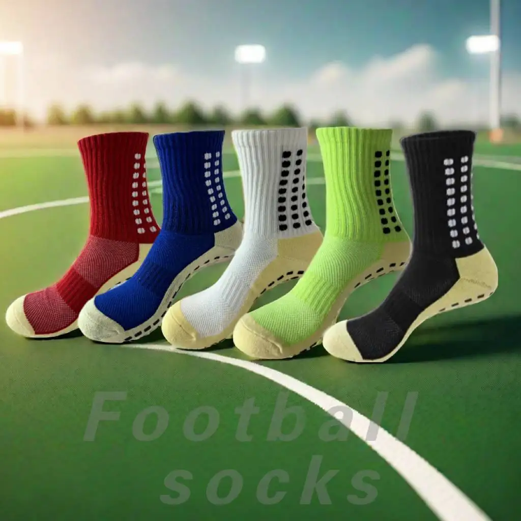 Football Socks Training Game Glue Socks Thick Towel Bottom Non-slip Men's And Women's Sports Yoga Socks Basketball Socks