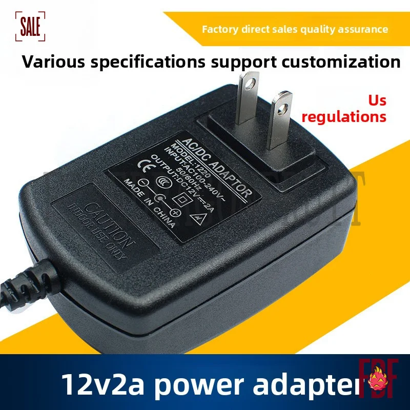 

12V 2A Power Adapter AC 100240V to DC12 Volt 2 Amp Switching Power Supply LED StripLight CCTV Camera Fan Massage Pillow and More