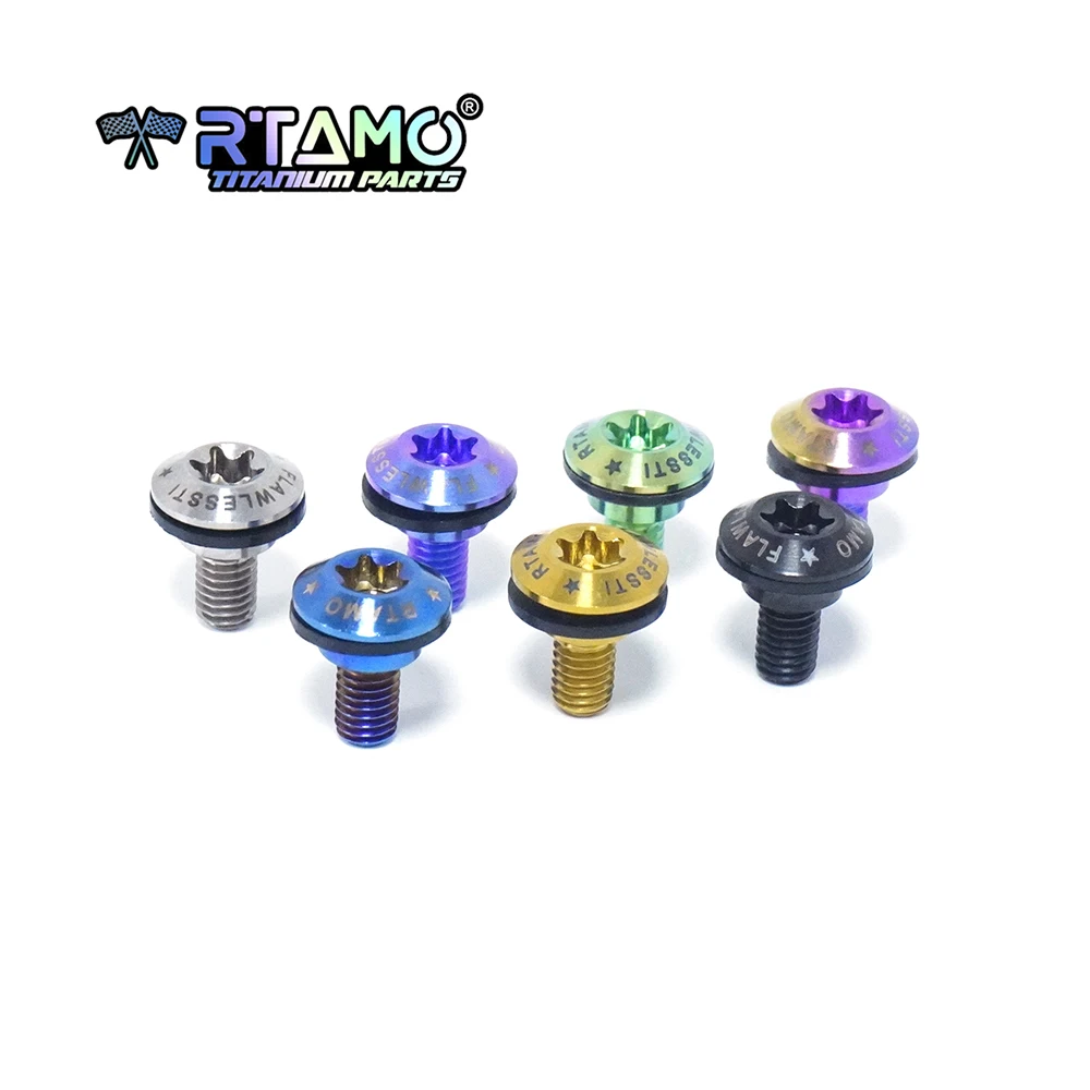 RTAMO Bullone in lega di titanio Gr5 M5X12X8S adatto per viti per parabrezza KTM790/890/1290