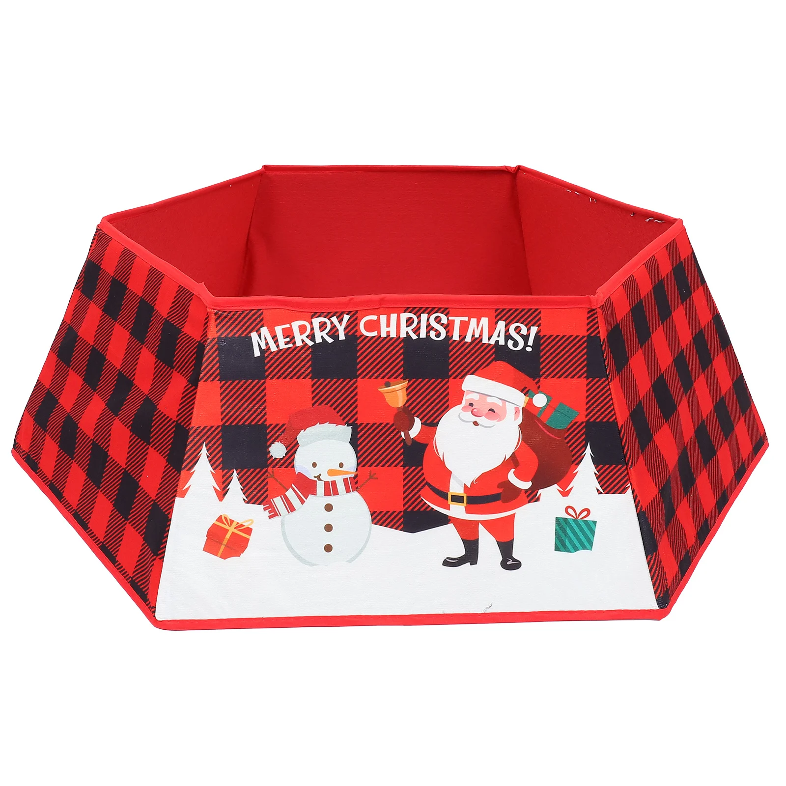 

1Pcs Xmas Tree Skirt Decor Printed Non-Woven Floor Mat Christmas Tree Bottom Cover Home Holiday Party Decoration