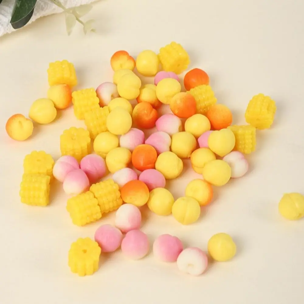 Miniature Grapes Squeeze Sensory Fidget Pretend Play Simulation Fruit Model Corn Simulation Food Squeeze Peach Girls