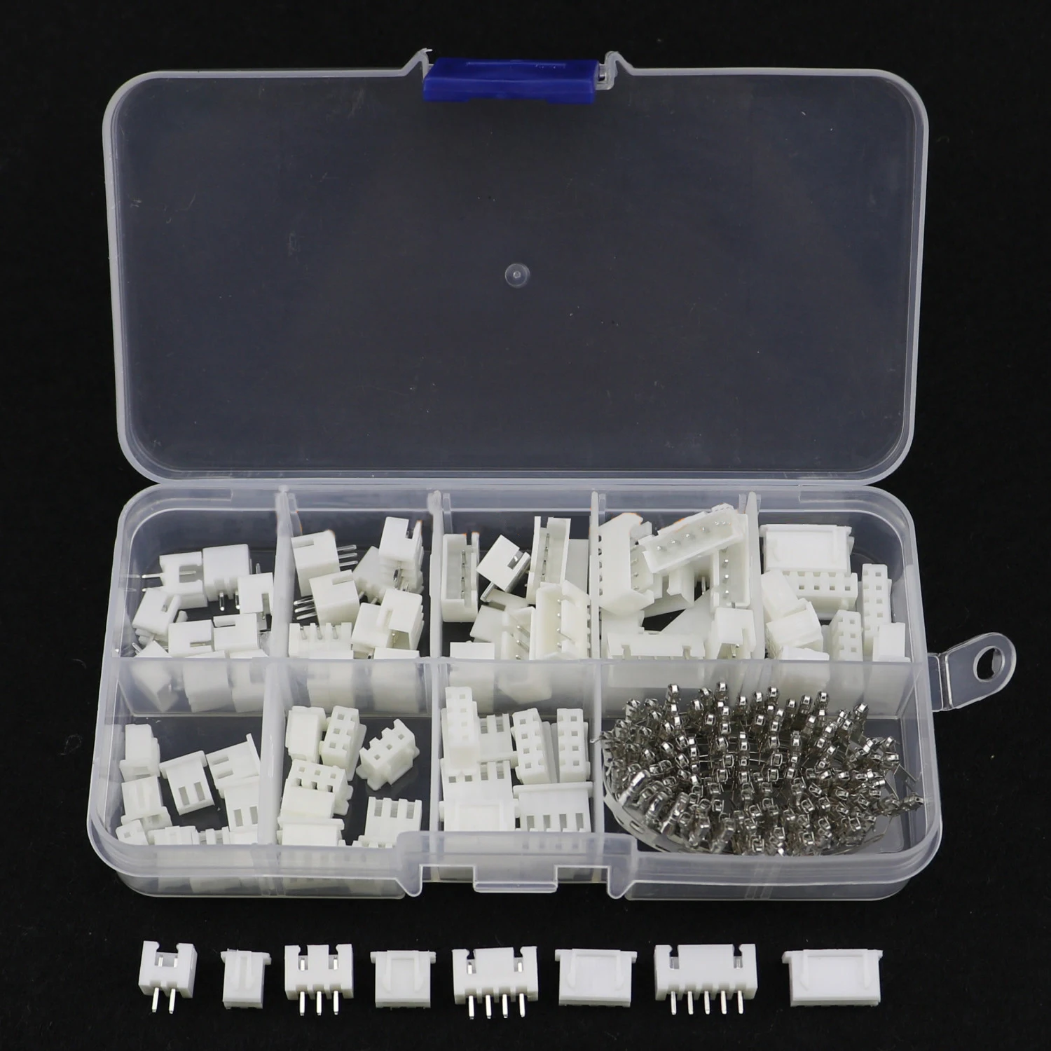 230PCS XH2.54 2p 3p 4p 5 Pin JST Male/female Pins Adaptor TJC3 Circuit Board Terminal Block Connector Set 2.54mm Pitch Kit