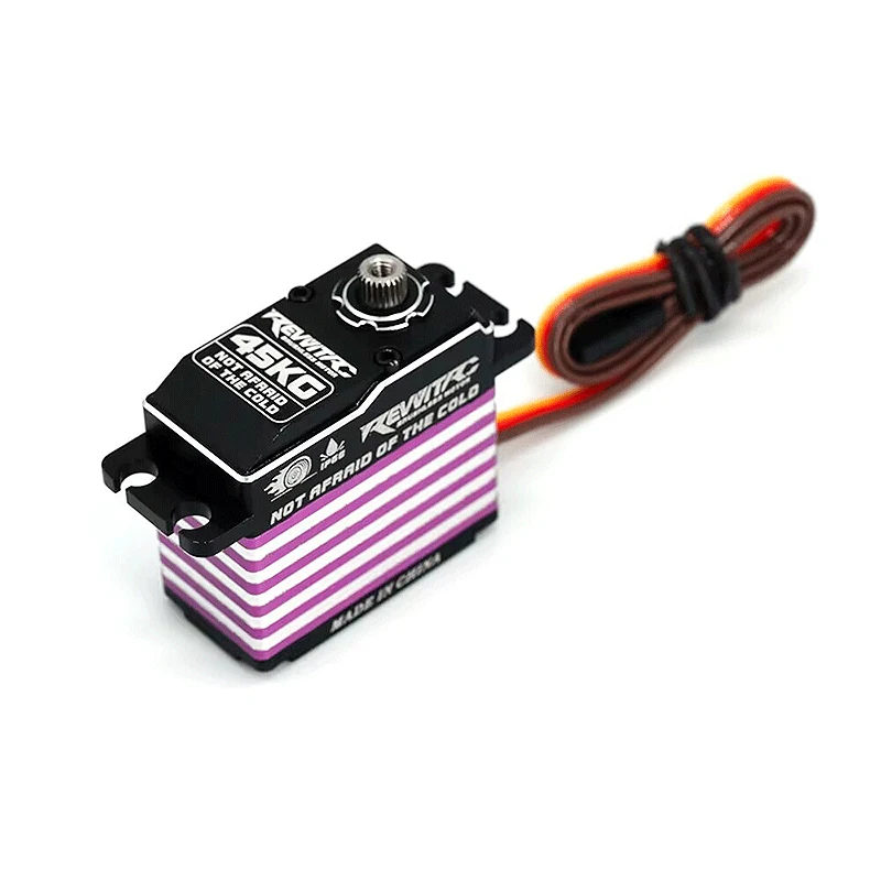 RevvitRC معدن مبرمج مغناطيسيًا 45 كجم عزم دوران مقاوم للماء لـ RC 1/10 1/8 Traxxas TRX4 محوري SCX10 أجزاء روبوت السيارة الزاحفة