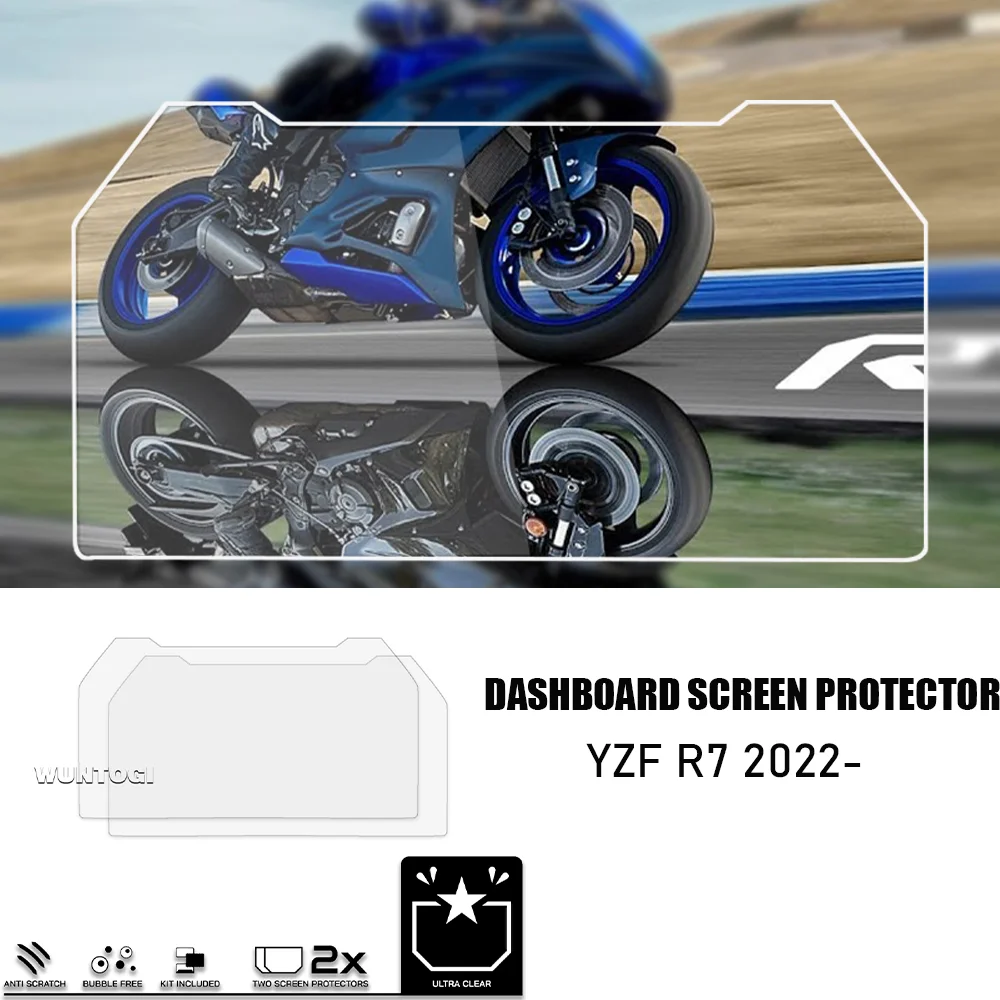 

for Yamaha R7 2022 HD Anti-glare Scratch Cluster Screen Protection Instrument Film R7 Motorcycle Dashboard Screen Protector