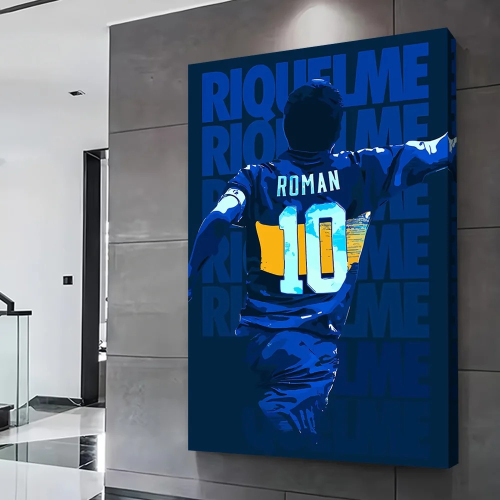 Riquelme Soccer Player Art Poster Customizable Printed Canvas Painting for Pictures Wall Art Room Ornaments Luxury Decoration