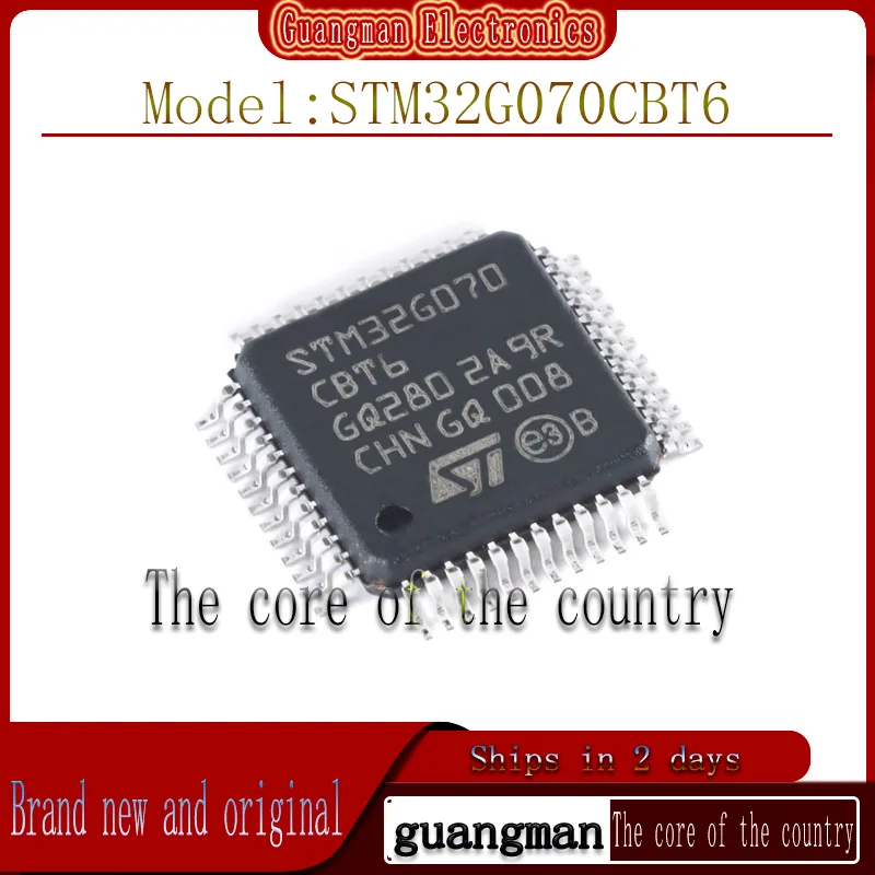 

10Pcs Stm32G070Cbt6 Brand New Genuine Package Lqfp-48 Arm Cortex-M0+ 32-Bit Microcontroller Mcu