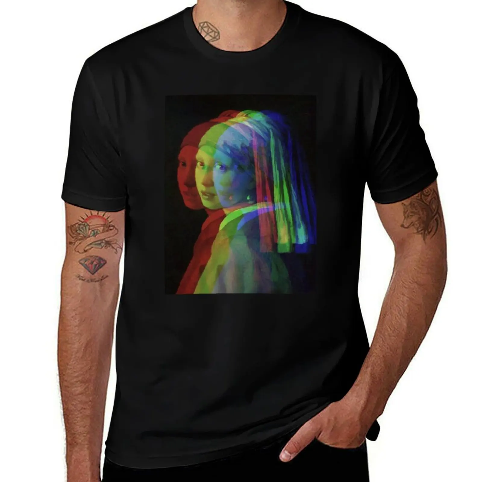 

The girl with a pearl by Vermeer T-Shirt Outdoor Sports Lightweight Tee