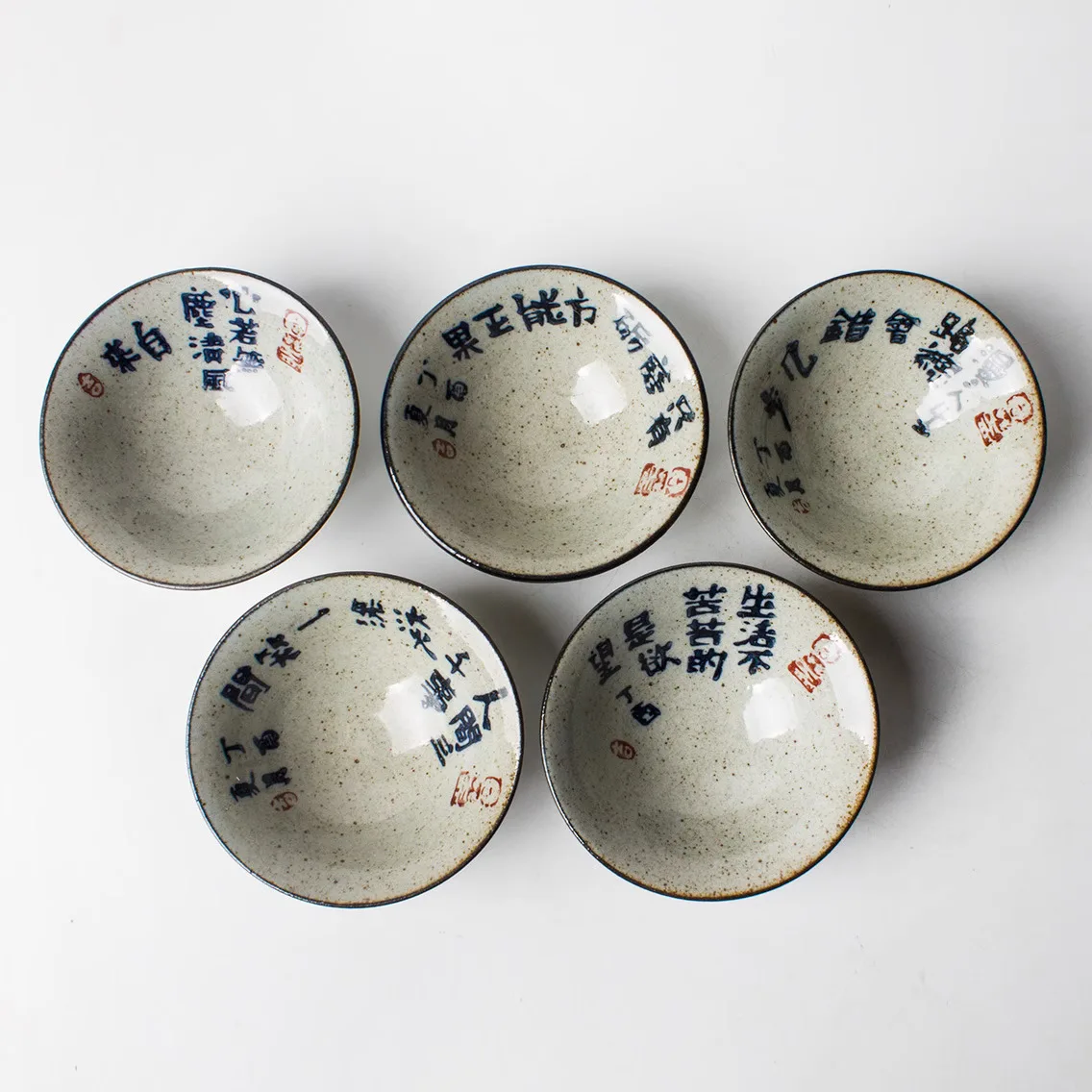 Jingdezhen Ceramic Hand-Painted Blue And White Porcelain Kung Fu Set Zen Tea Douli Master Antique Cup