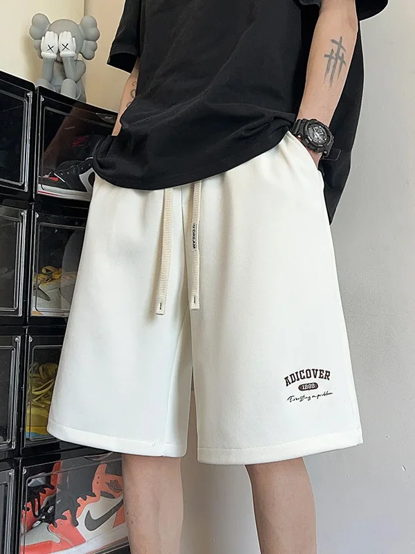 

American Sle Loose Fit Straight Leg ort Pants Men's Summer Thin Cool Feeling Sport Five-Point Pants Casual orts