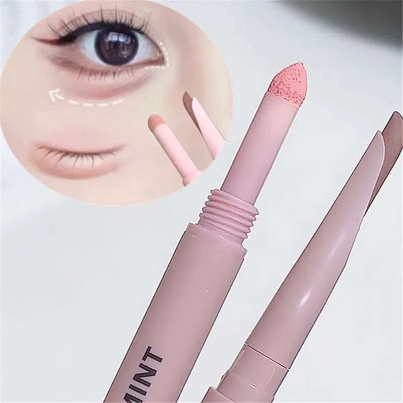 1pcs Sweetmint Meniscus Double-ended Silkworm Eyeliner Shadow Highlight Naturally Brightening Long-lasting Eye Makeup Tools