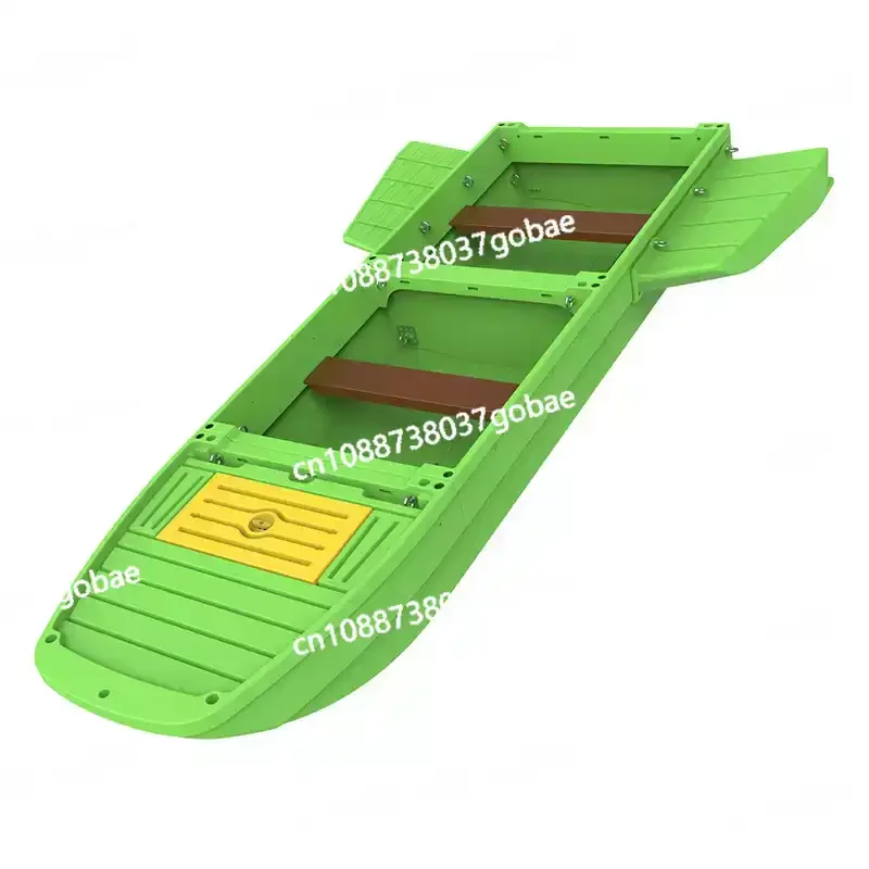 

Portable Boat, 2-3 Person Foldable Stackable Fishing & Pleasure Craft, Easy to Transport and Store for Outdoor Water Activities