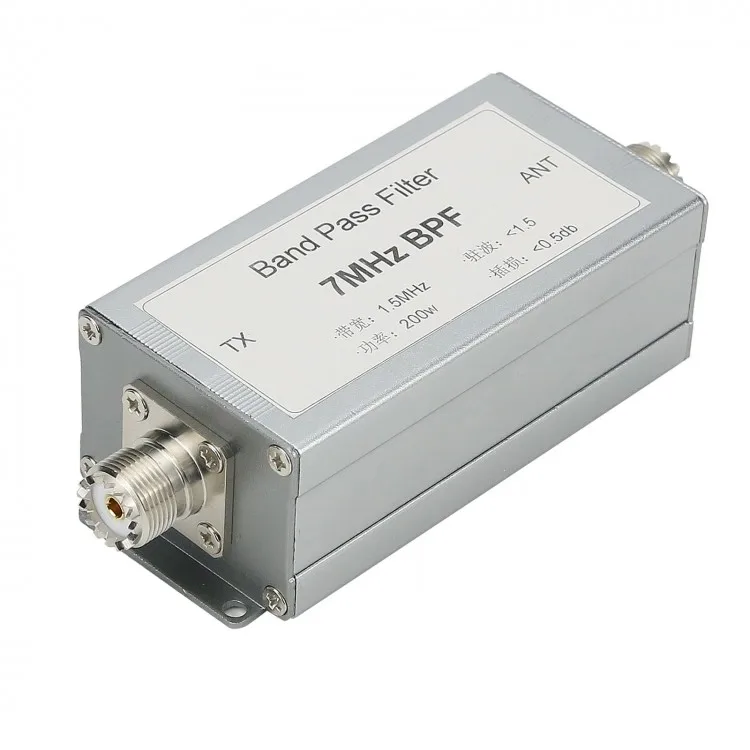 7MHz Band Pass Filter BPF Bandpass Filter Anti-Interference Improved Receiving Sensitivity 200W