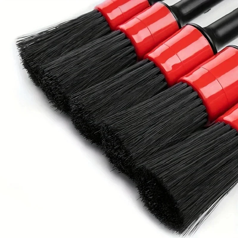 6Pcs Car Wash Care Detailing Brush Set,for cleaning wheels, dashboards, vents and more,Car Cleaning Brushes, Car Accessories