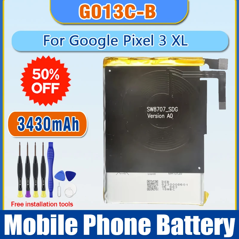 G013C-B 3430mAh Replacement Battery for Google Pixel 3XL Pixel3 XL Latest Production Phone Batteries