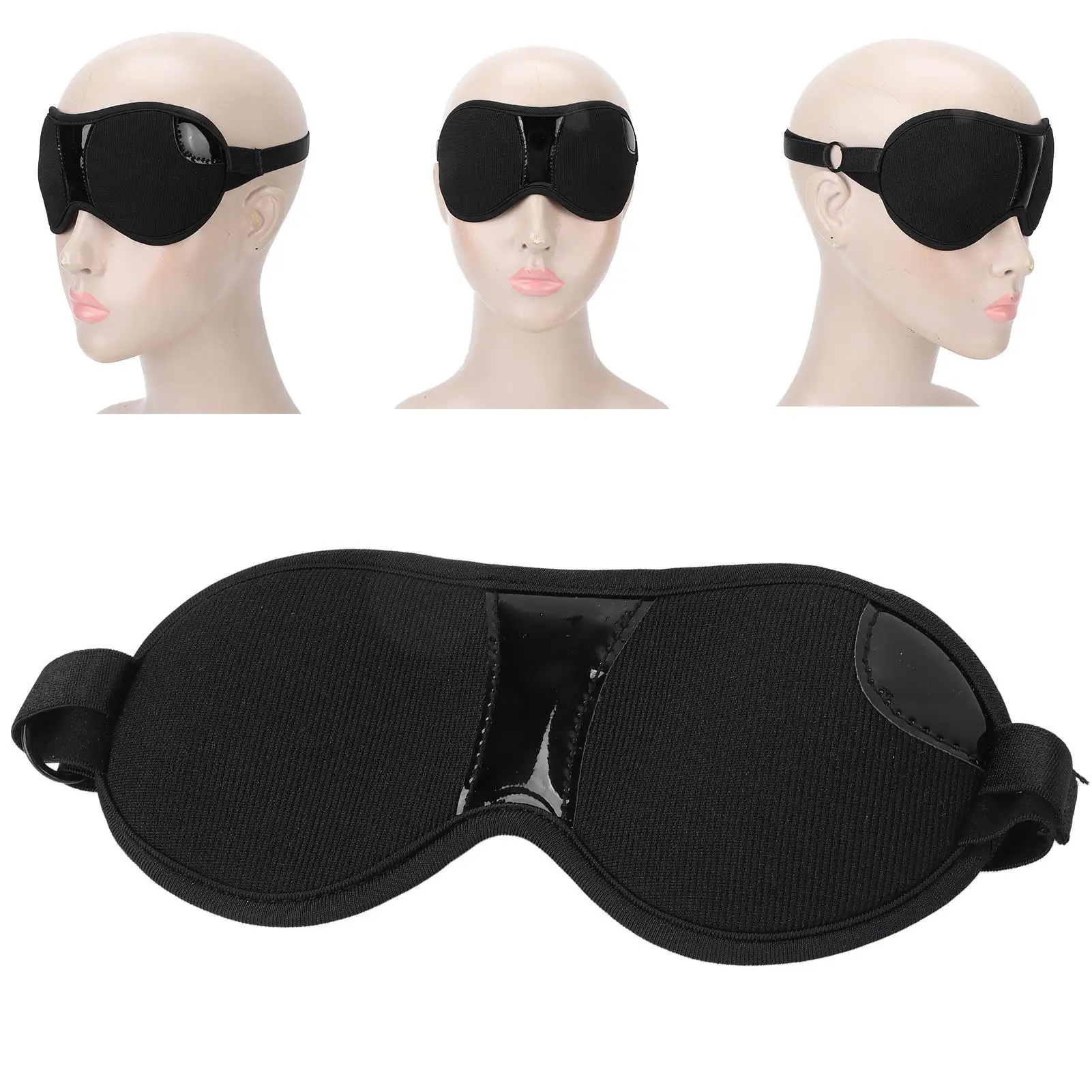 قناع العين المغناطيسي يزيد من الميلاتونين أثناء النوم، من البوليستر الناعم القابل للتعديل لتخفيف الصداع للاستخدام المنزلي