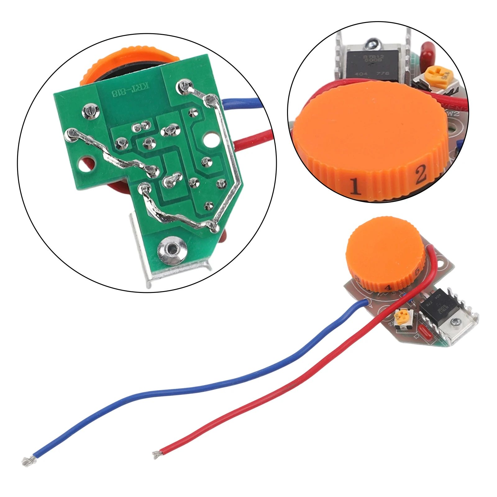 6 Speed Regulation Speed Control Switch For 220v-250v Electric Angle Grinde Plastic Shell 12A Power Tools Speed Control Switch