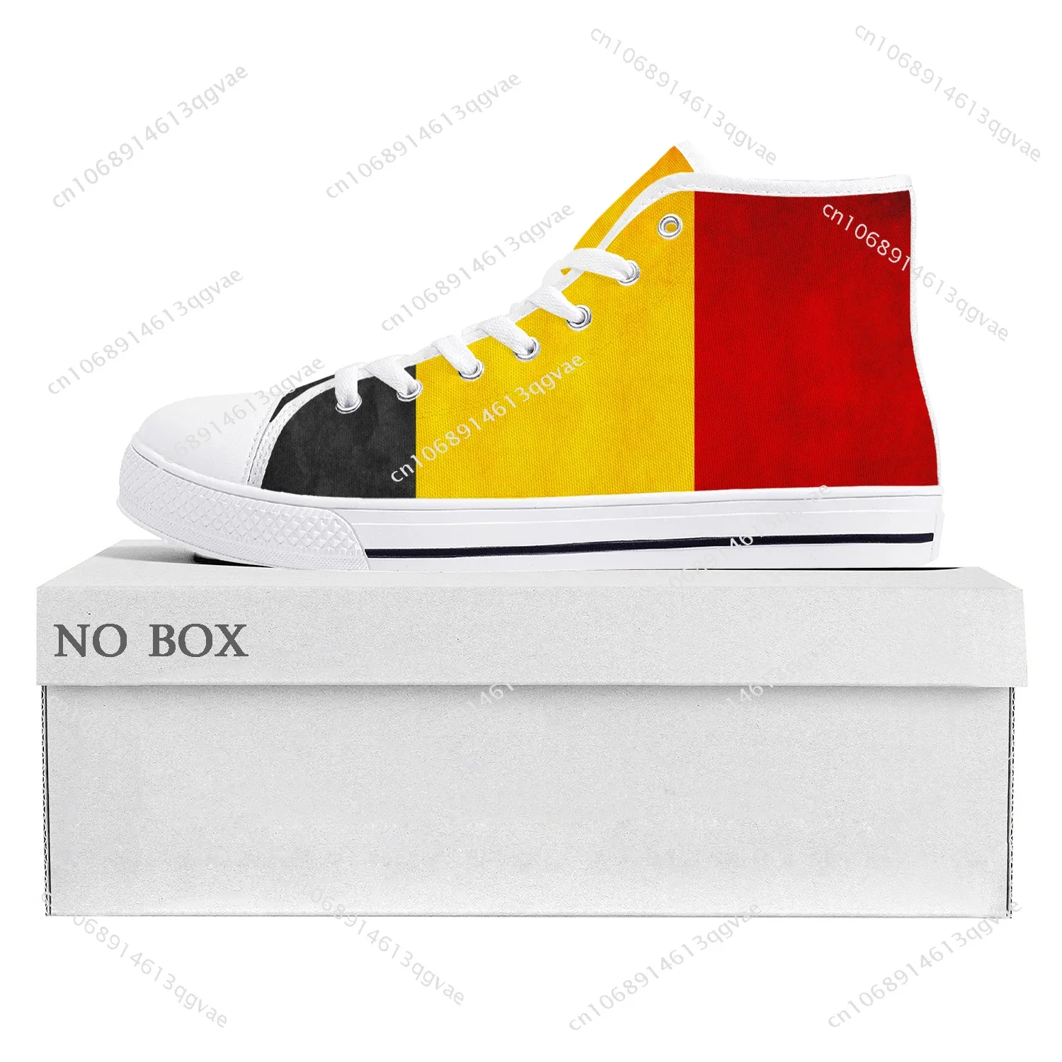 

Belgian Flag High Top High Quality Sneakers Mens Womens Teenager Canvas Sneaker Belgiam Casual Couple Shoes Custom Shoe