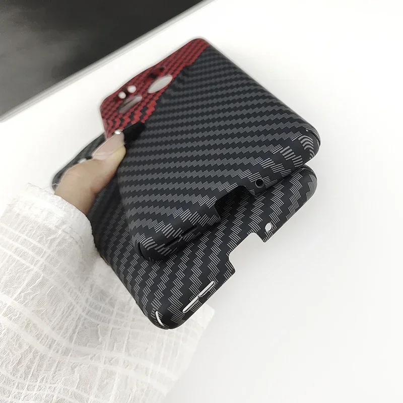 For OnePlus 13 13T 13R 12 12R Ace 5 2 3 Pro Ultra Racing Slim Carbon Fiber PC Case Anti Fingerprint Protector Shockproof Shell