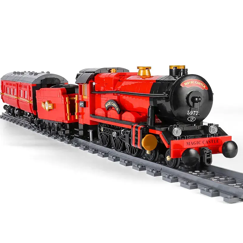 

Mold King 12010 Magic Train APP Control DIY Сборка со звуком/светом Моторизованный электрический волшебный поезд Строительные блоки Кирпичи