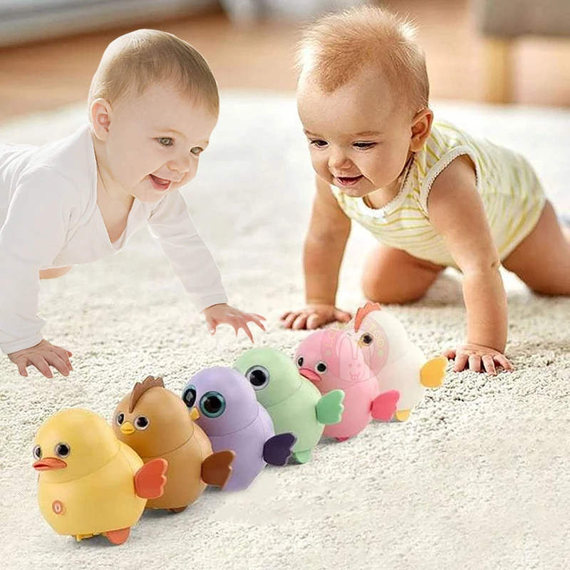 Cute Swinging Magnetic Electronic Pets Walking Chicken Toys For Girls Chicks Set Children Link Trackless Random Road Condition