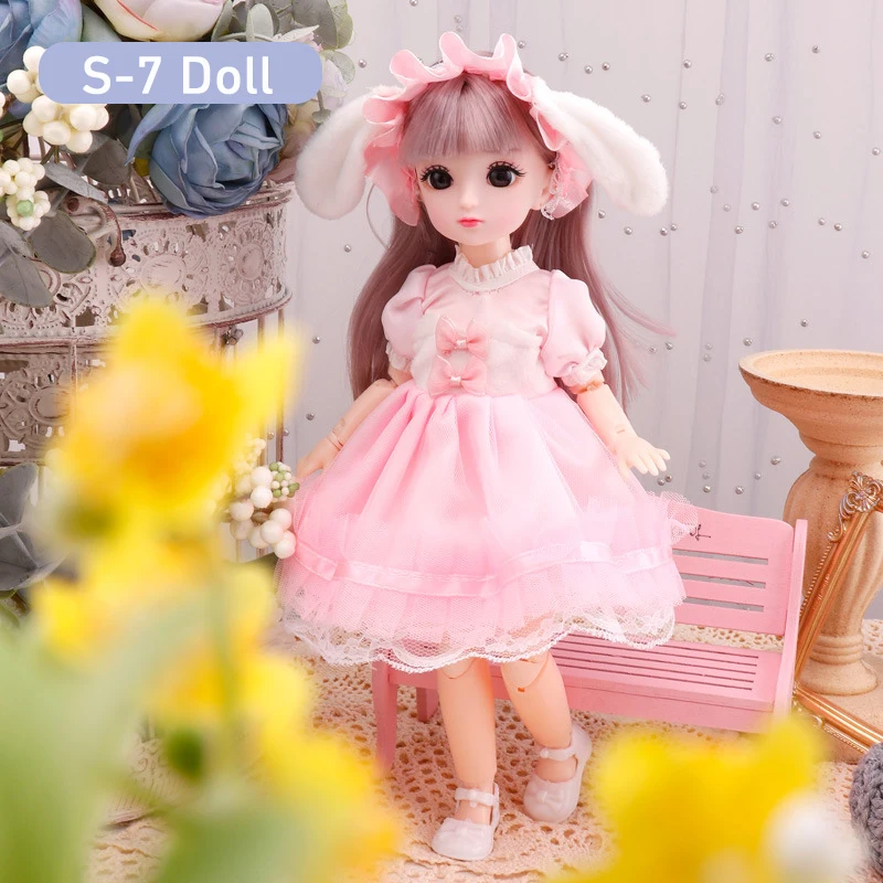 Volledige Set 1/6 Bjd Poppen Voor Meisjes 30Cm Anime Pop 23 Gezamenlijke Beweegbare Lichaam Met Rok Hoed Hoofdtooi Dress Up Diy Speelgoed Reborn Kawaii