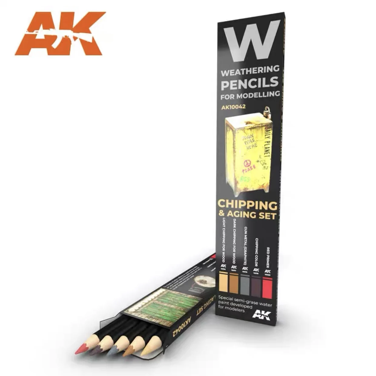 Ak Interactive Weathering Pencil for Models, link2, more colors in store